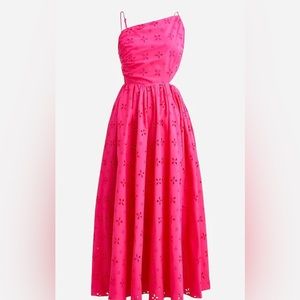 J.Crew Eyelet Pink Dress